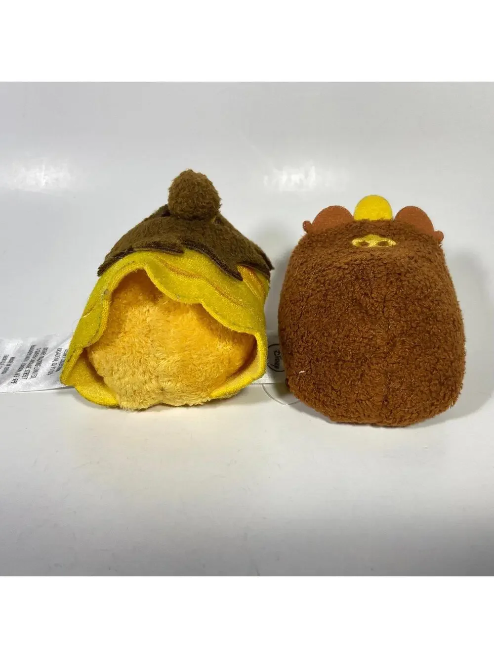 3-3.5” Disney Tsum Tsum Beauty And The Beast Belle & Cogsworth Plush
